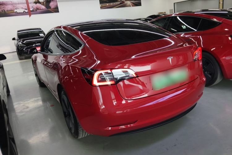 Used Tesla Model 3 2021 Standard Range Rear-Drive Upgraded Version Rear Left 45 Deg