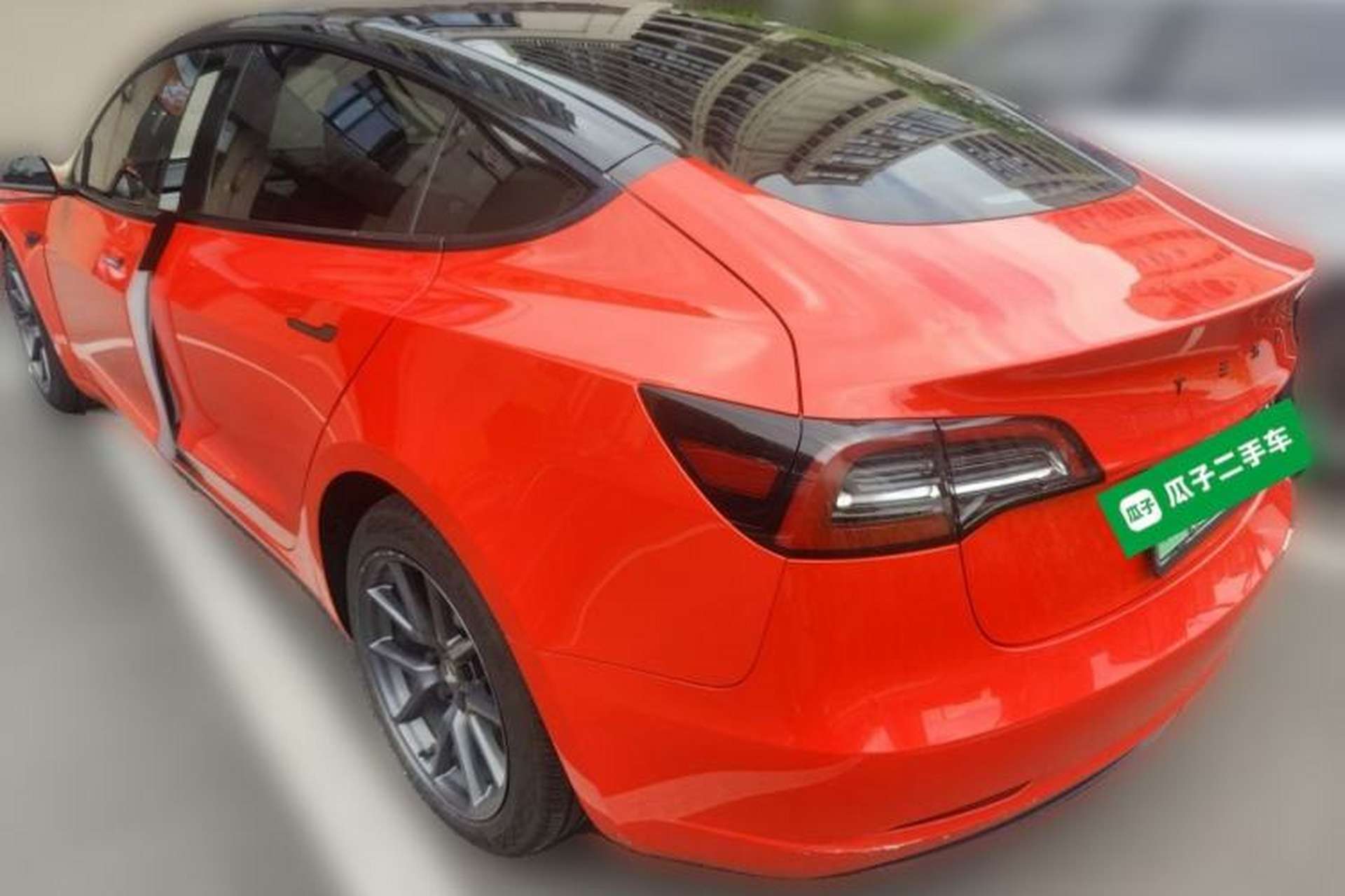 Used Tesla Model 3 2021 Revised Version Standard Range Rear-Wheel Drive Upgraded Edition 3D1 Rear Left 45 Deg