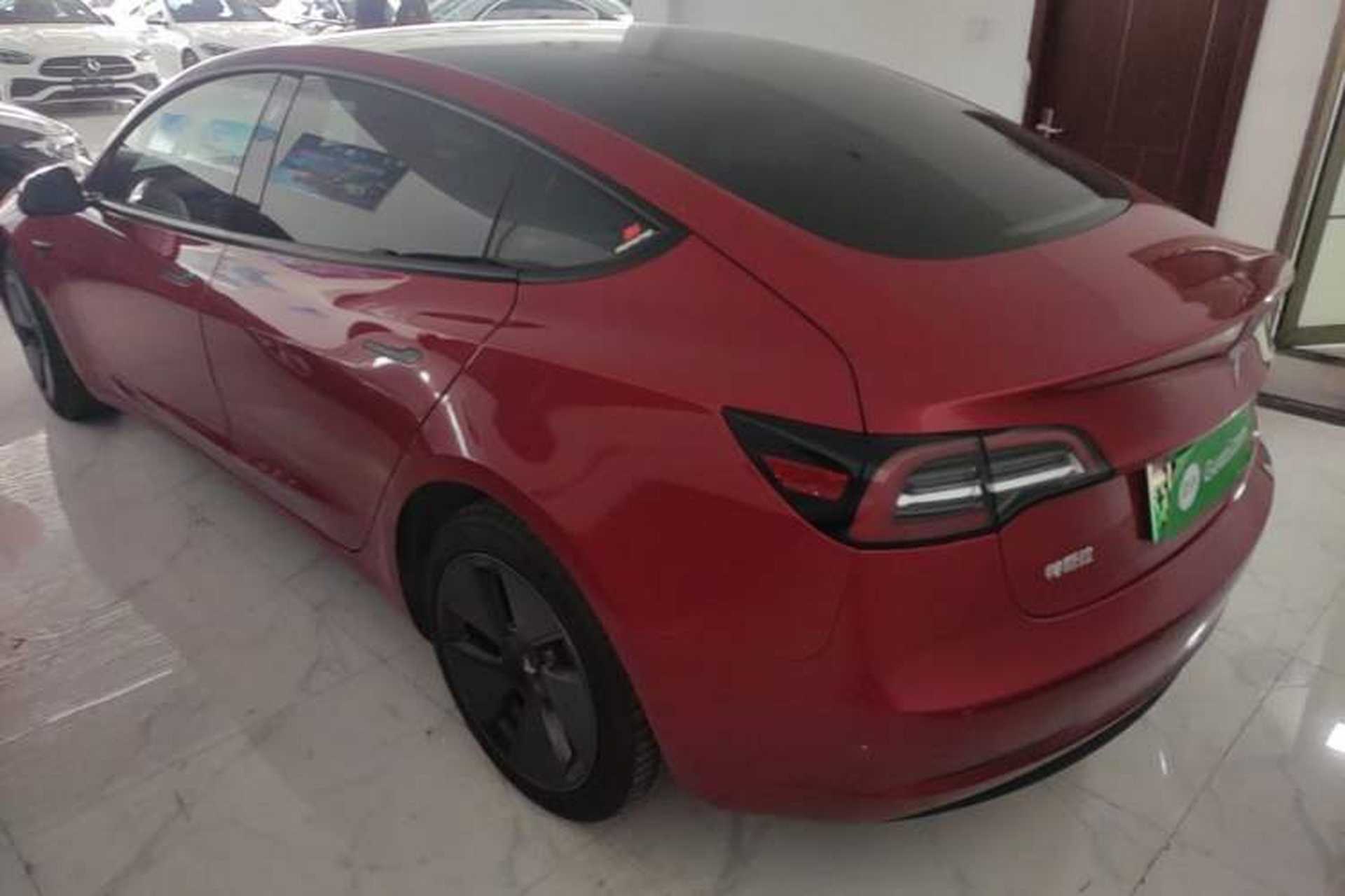 Used Tesla Model 3 2021 Standard Range Rear-Wheel Drive Upgraded Version 3D6 Rear Left 45 Deg