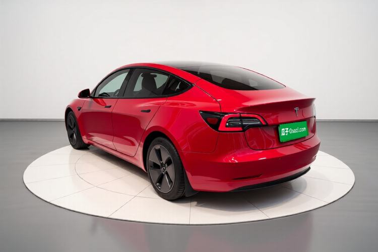 Used Tesla Model 3 2021 Standard Range Rear-Drive Upgraded Version Rear Left 45 Deg