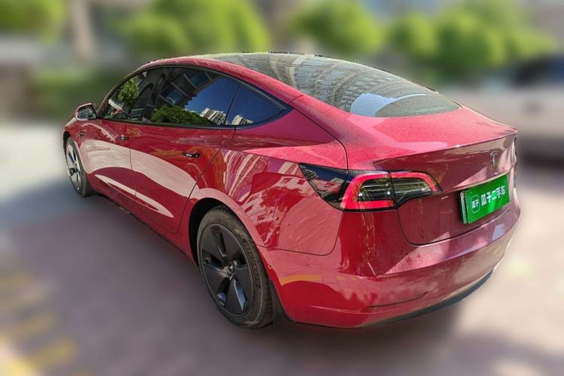 Used Tesla Model 3 2021 Standard Range Rear-Drive Upgraded Version Rear Left 45 Deg