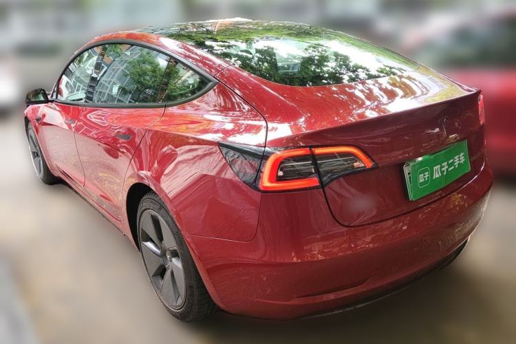 Used Tesla Model 3 2021 Standard Range Rear-Drive Upgraded Version Rear Left 45 Deg