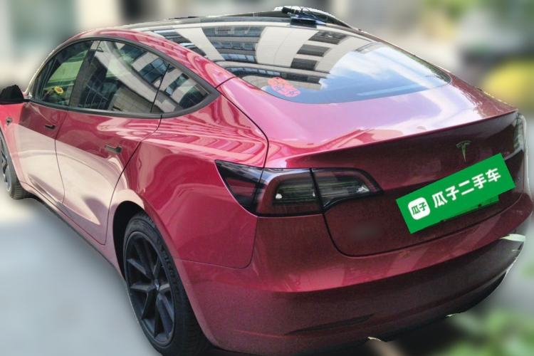 Used Tesla Model 3 2021 Standard Range Rear-Drive Upgraded Version Rear Left 45 Deg