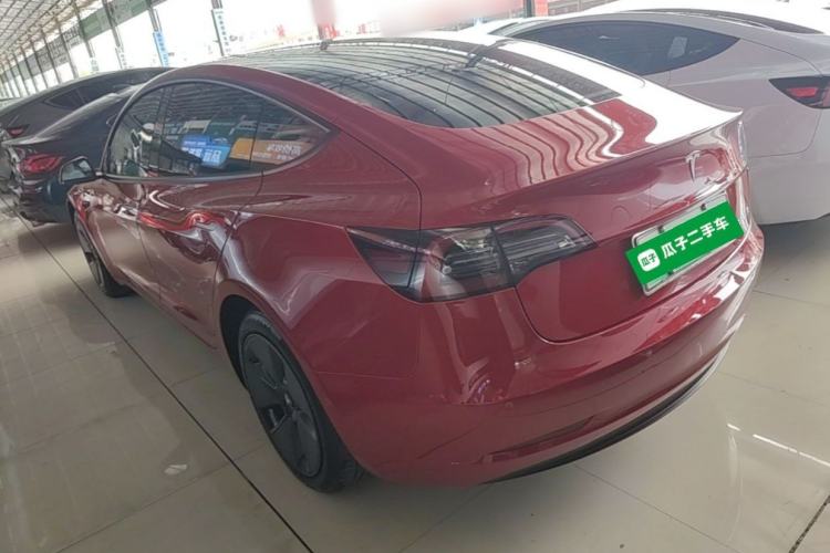 Used Tesla Model 3 2021 Standard Range Rear-Drive Upgraded Version Rear Left 45 Deg