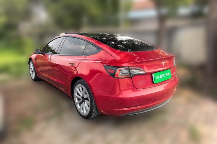 Used Tesla Model 3 2021 Revised Version Standard Range Rear-Wheel Drive Upgraded Edition 3D1 Rear Left 45 Deg