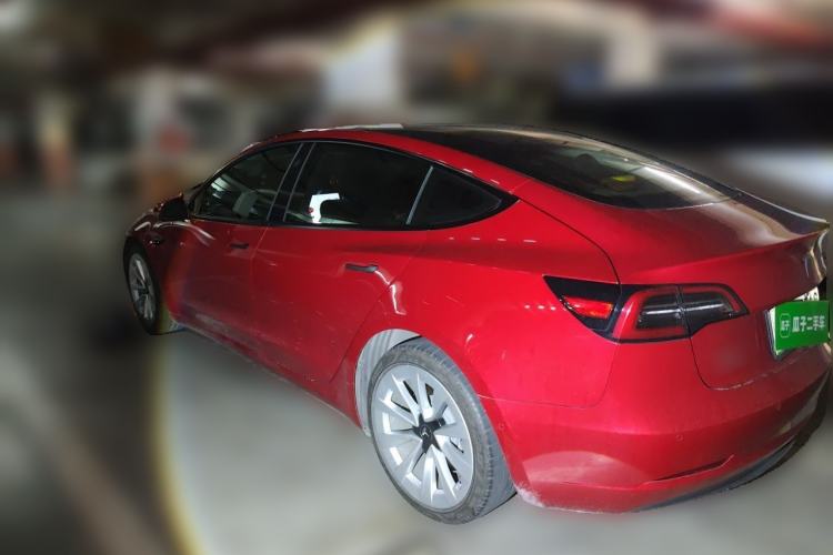 Used Tesla Model 3 2021 Standard Range Rear-Wheel Drive Upgraded Version 3D6 Rear Left 45 Deg