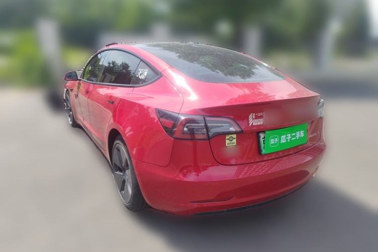 Used Tesla Model 3 2021 Standard Range Rear-Drive Upgraded Version Rear Left 45 Deg