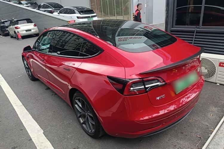 Used Tesla Model 3 2021 Revised Version II – Performance High-Performance All-Wheel-Drive Edition Rear Left 45 Deg
