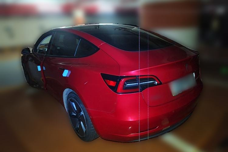 Used Tesla Model 3 2021 Standard Range Rear-Drive Upgraded Version Rear Left 45 Deg