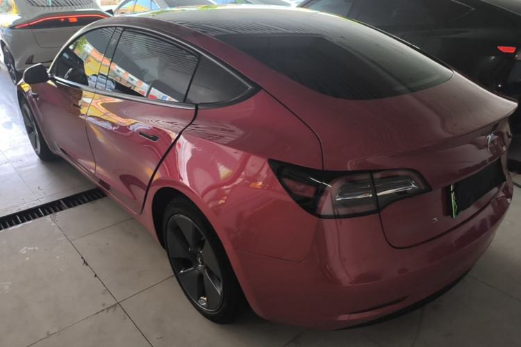 Used Tesla Model 3 2021 Standard Range Rear-Wheel Drive Upgraded Version 3D6 Rear Left 45 Deg