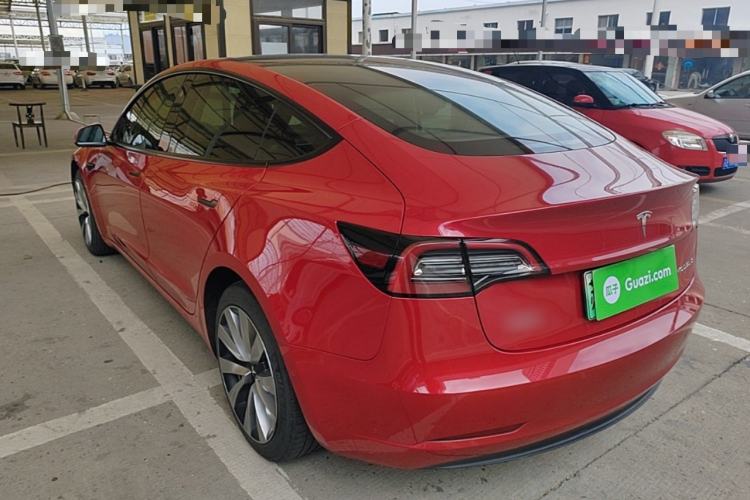 Used Tesla Model 3 2021 Standard Range Rear-Drive Upgraded Version Rear Left 45 Deg