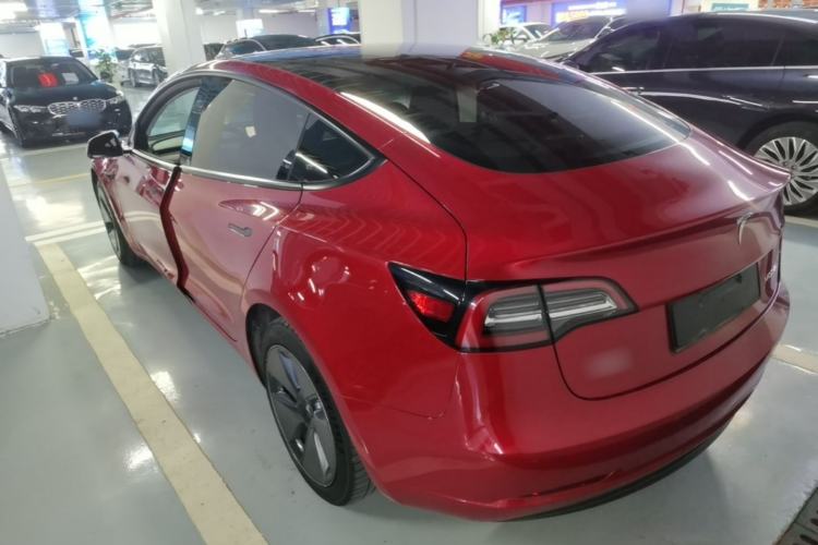 Used Tesla Model 3 2021 Standard Range Rear-Wheel Drive Upgraded Version 3D6 Rear Left 45 Deg