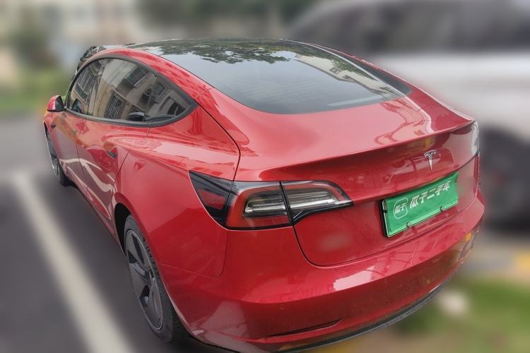 Used Tesla Model 3 2021 Standard Range Rear-Wheel Drive Upgraded Version 3D6 Rear Left 45 Deg