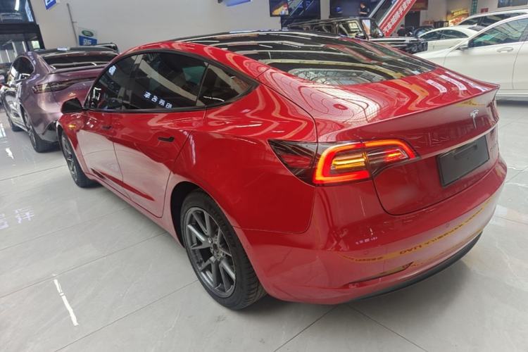 Used Tesla Model 3 2021 Standard Range Rear-Drive Upgraded Version Rear Left 45 Deg