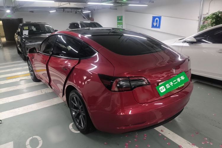 Used Tesla Model 3 2021 Standard Range Rear-Wheel Drive Upgraded Version 3D6 Rear Left 45 Deg