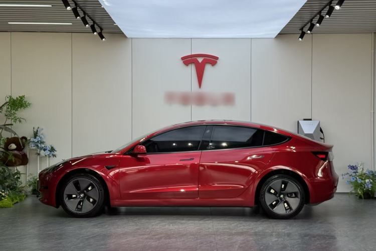 Used Tesla Model 3 2021 Standard Range Rear-Drive Upgraded Version Rear Left 45 Deg