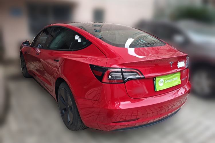 Used Tesla Model 3 2021 Revised Version Standard Range Rear-Wheel Drive Upgraded Edition 3D1 Rear Left 45 Deg