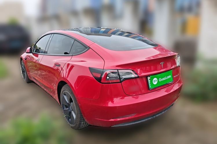 Used Tesla Model 3 2021 Revised Version Standard Range Rear-Wheel Drive Upgraded Edition 3D1 Rear Left 45 Deg