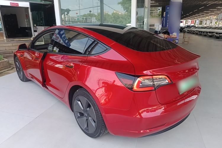 Used Tesla Model 3 2021 Standard Range Rear-Drive Upgraded Version Rear Left 45 Deg