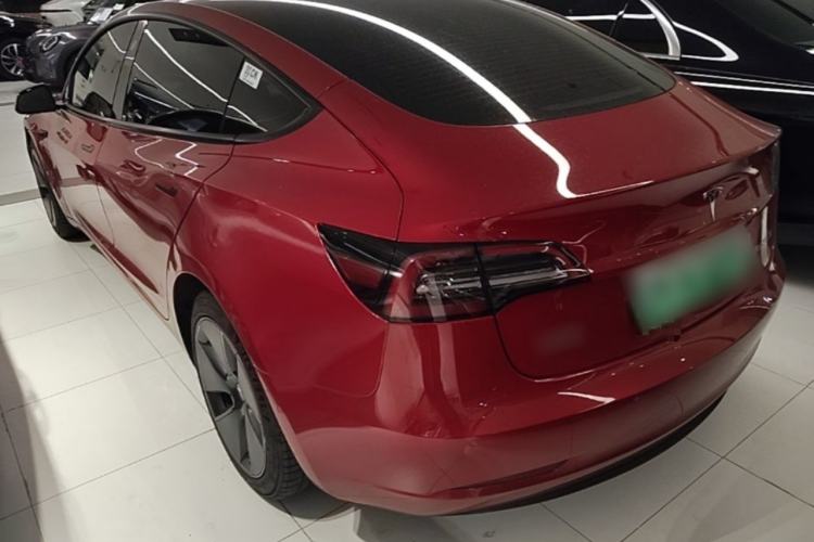 Used Tesla Model 3 2021 Standard Range Rear-Wheel Drive Upgraded Version 3D6 Rear Left 45 Deg