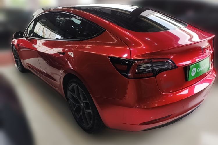 Used Tesla Model 3 2021 Performance High-Performance All-Wheel-Drive Version 3D6 Rear Left 45 Deg