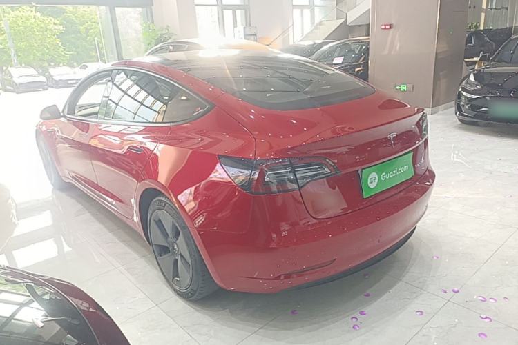 Used Tesla Model 3 2021 Standard Range Rear-Drive Upgraded Version Rear Left 45 Deg
