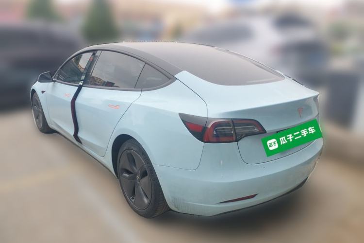 Used Tesla Model 3 2021 Standard Range Rear-Drive Upgraded Version Rear Left 45 Deg