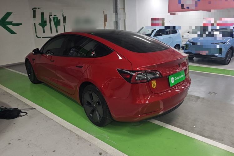 Used Tesla Model 3 2021 Revised Version Standard Range Rear-Wheel Drive Upgraded Edition 3D1 Rear Left 45 Deg