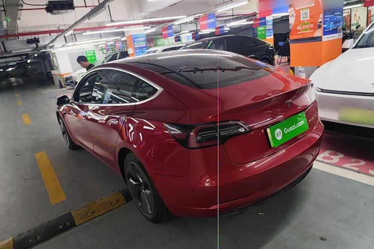 Used Tesla Model 3 2021 Standard Range Rear-Drive Upgraded Version Rear Left 45 Deg