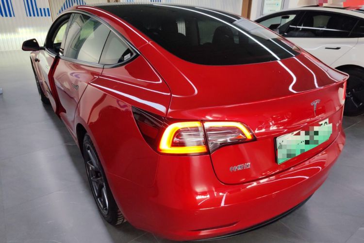 Used Tesla Model 3 2021 Standard Range Rear-Drive Upgraded Version Rear Left 45 Deg