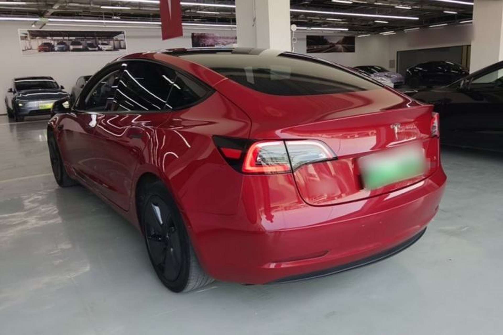 Used Tesla Model 3 2021 Standard Range Rear-Drive Upgraded Version Rear Left 45 Deg