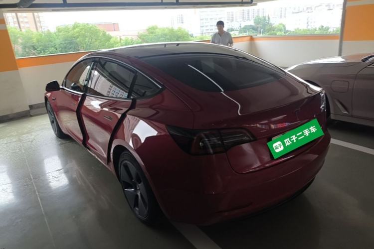 Used Tesla Model 3 2021 Revised Version Standard Range Rear-Wheel Drive Upgraded Edition 3D1 Rear Left 45 Deg