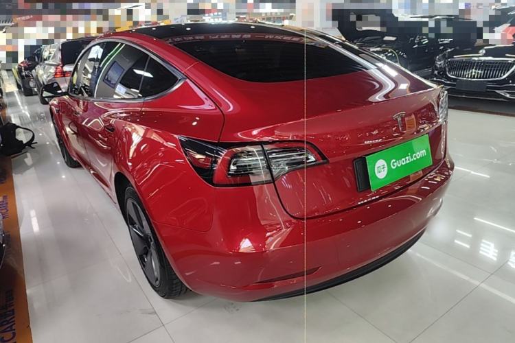 Used Tesla Model 3 2021 Revised Version Standard Range Rear-Wheel Drive Upgraded Edition 3D1 Rear Left 45 Deg