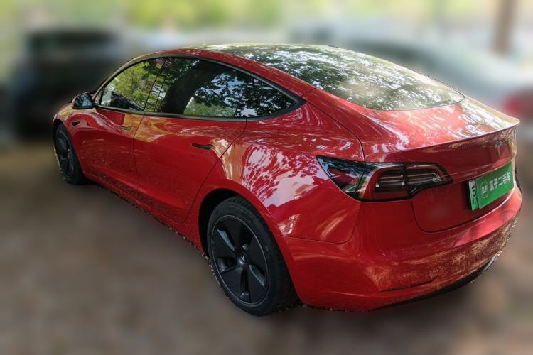 Used Tesla Model 3 2021 Standard Range Rear-Drive Upgraded Version Rear Left 45 Deg