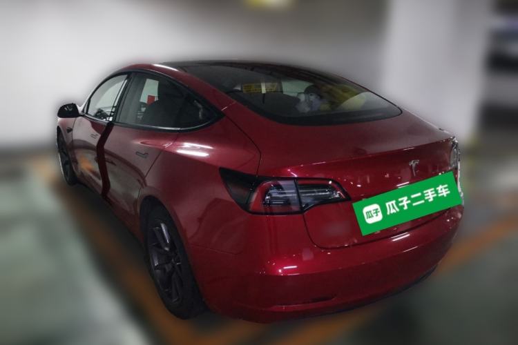 Used Tesla Model 3 2021 Standard Range Rear-Drive Upgraded Version Rear Left 45 Deg