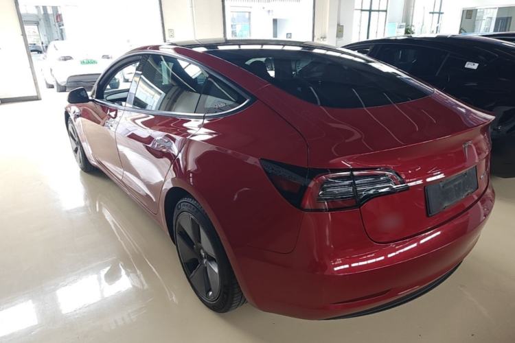 Used Tesla Model 3 2021 Standard Range Rear-Wheel Drive Upgraded Version 3D6 Rear Left 45 Deg
