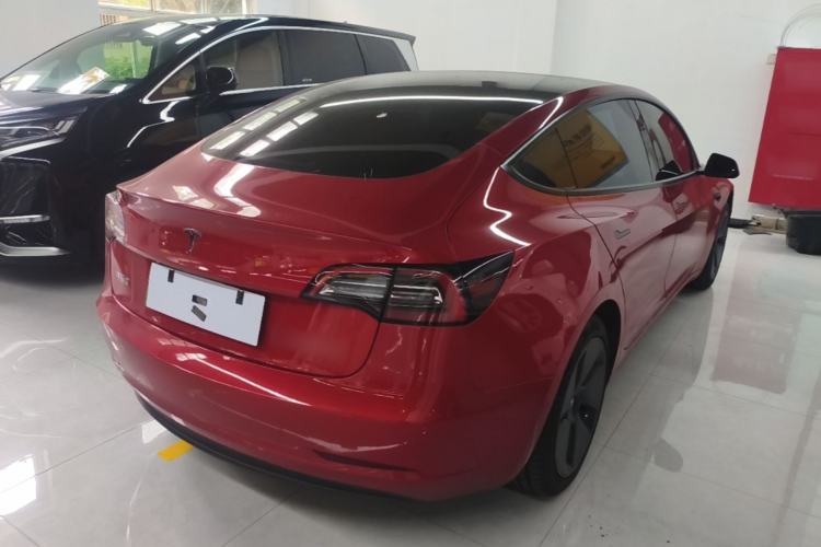 Used Tesla Model 3 2021 Standard Range Rear-Drive Upgraded Version Rear Right 45 Deg