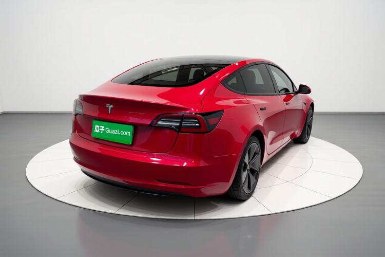 Used Tesla Model 3 2021 Standard Range Rear-Drive Upgraded Version Rear Right 45 Deg