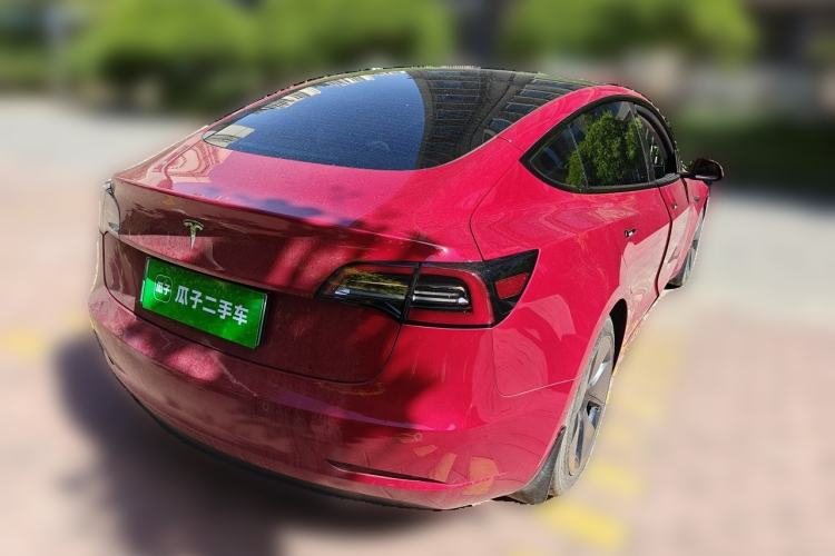 Used Tesla Model 3 2021 Standard Range Rear-Drive Upgraded Version Rear Right 45 Deg
