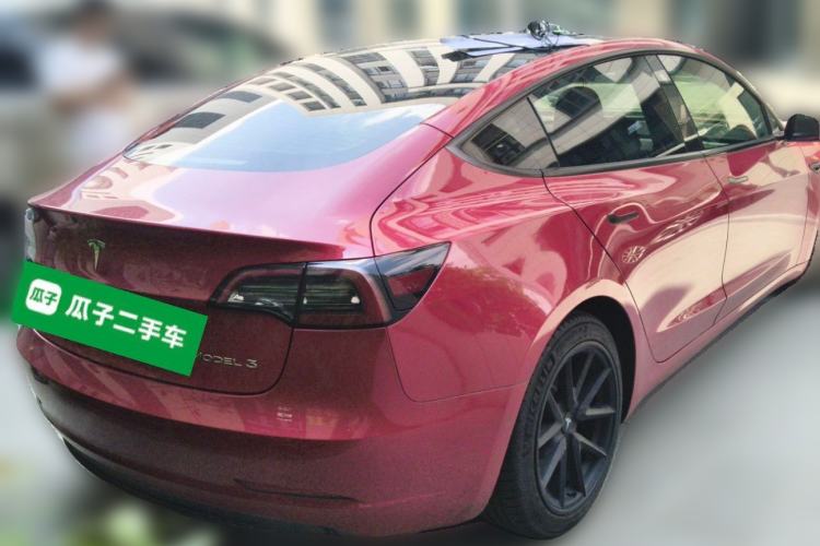 Used Tesla Model 3 2021 Standard Range Rear-Drive Upgraded Version Rear Right 45 Deg