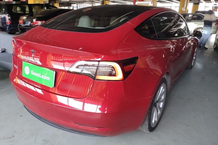Used Tesla Model 3 2021 Standard Range Rear-Wheel Drive Upgraded Version 3D6 Rear Right 45 Deg
