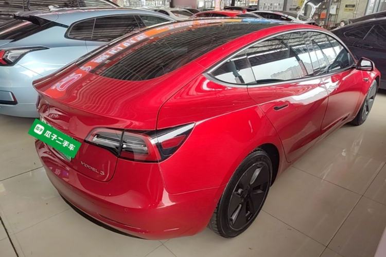 Used Tesla Model 3 2021 Standard Range Rear-Drive Upgraded Version Rear Right 45 Deg