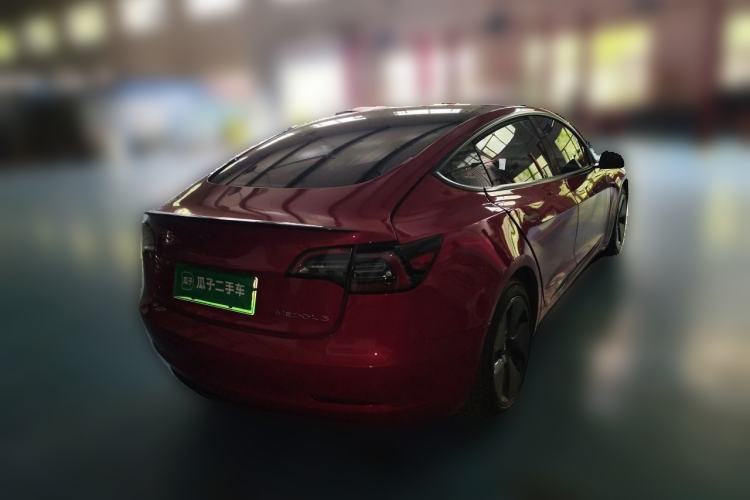 Used Tesla Model 3 2021 Standard Range Rear-Drive Upgraded Version Rear Right 45 Deg