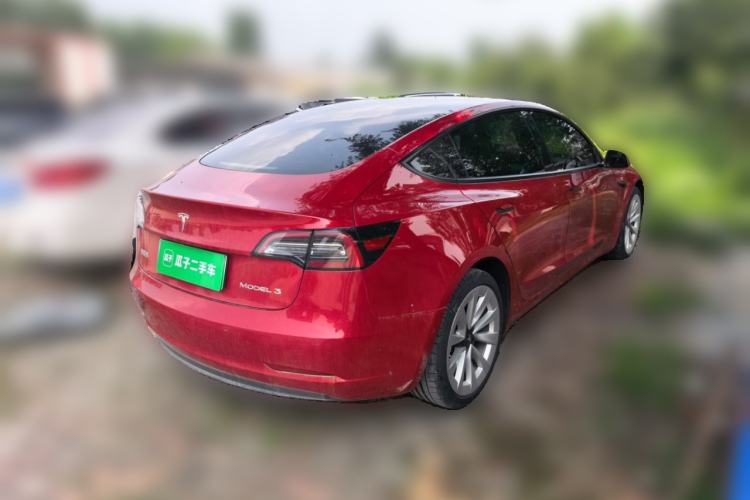 Used Tesla Model 3 2021 Revised Version Standard Range Rear-Wheel Drive Upgraded Edition 3D1 Rear Right 45 Deg