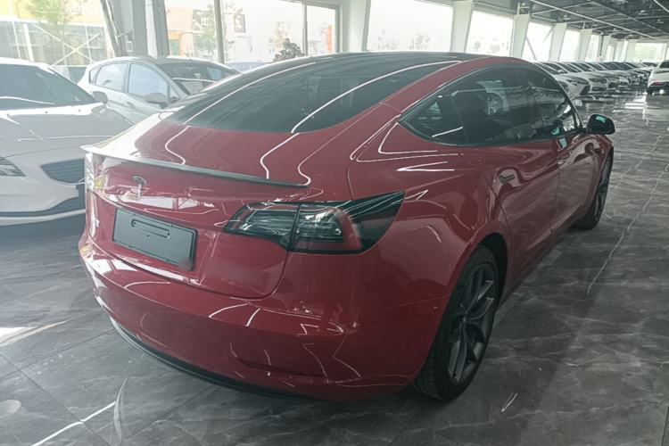 Used Tesla Model 3 2021 Revised Version II – Performance High-Performance All-Wheel-Drive Edition Rear Right 45 Deg