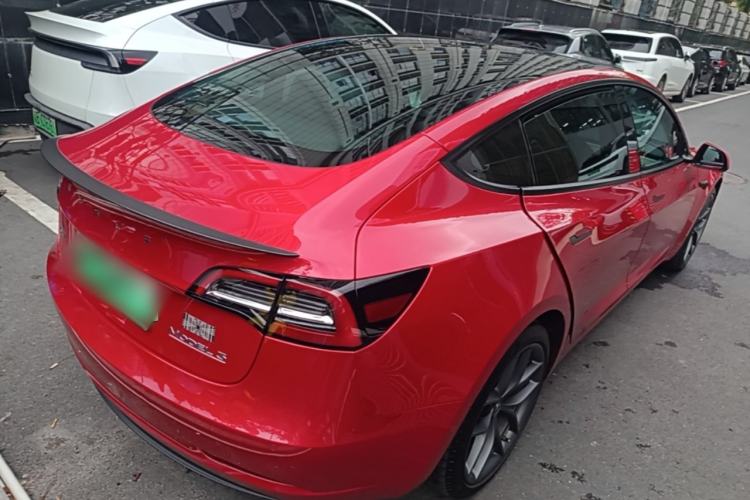 Used Tesla Model 3 2021 Revised Version II – Performance High-Performance All-Wheel-Drive Edition Rear Right 45 Deg