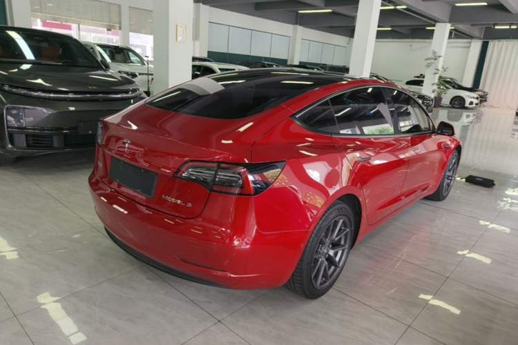Used Tesla Model 3 2021 Revised Version Standard Range Rear-Wheel Drive Upgraded Edition 3D1 Rear Right 45 Deg