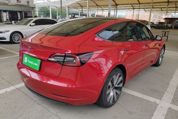 Used Tesla Model 3 2021 Standard Range Rear-Drive Upgraded Version Rear Right 45 Deg