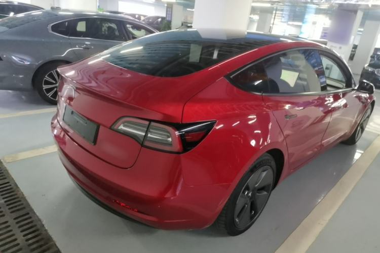 Used Tesla Model 3 2021 Standard Range Rear-Wheel Drive Upgraded Version 3D6 Rear Right 45 Deg