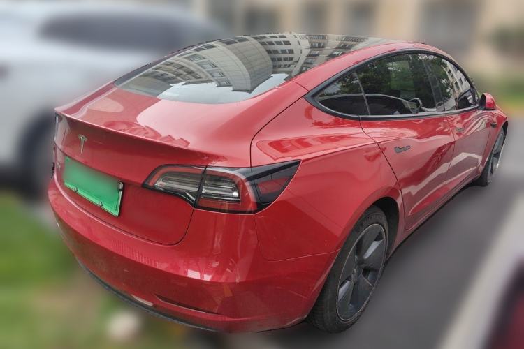 Used Tesla Model 3 2021 Standard Range Rear-Wheel Drive Upgraded Version 3D6 Rear Right 45 Deg